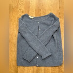 Sezane French blue cardigan